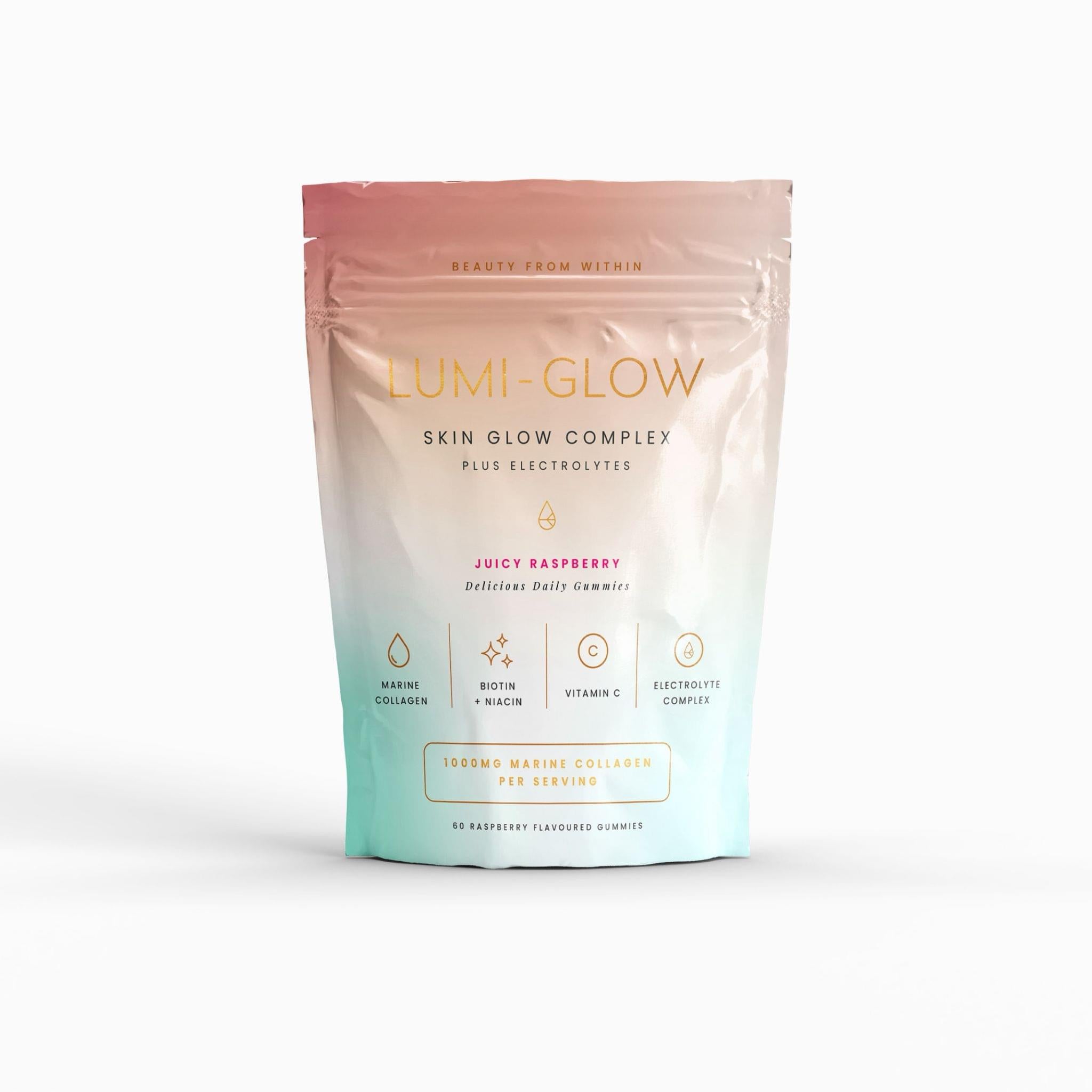 LUMI-GLOW Marine Collagen Gummies – 60 Pack.