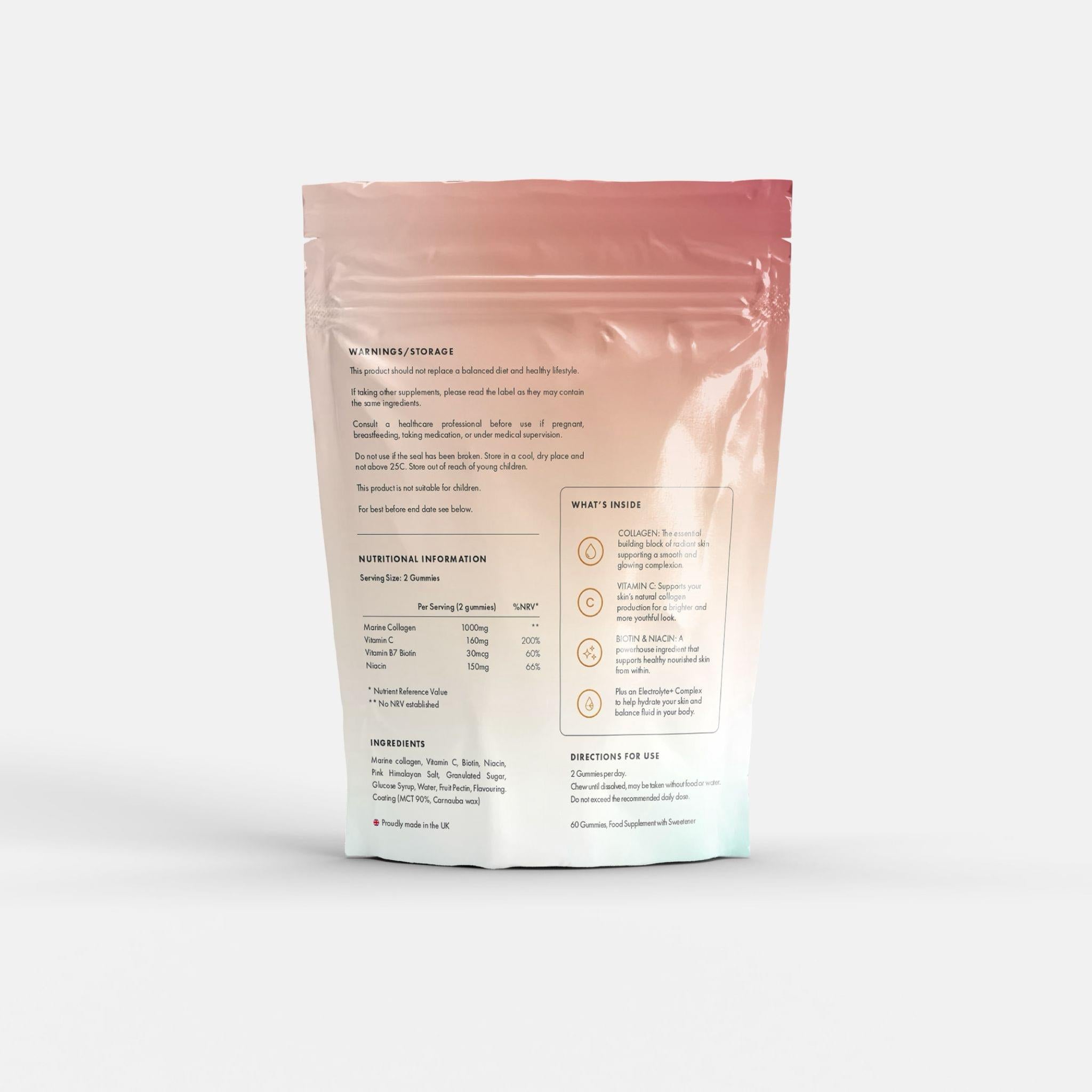 LUMI-GLOW Marine Collagen Gummies – 60 Pack.